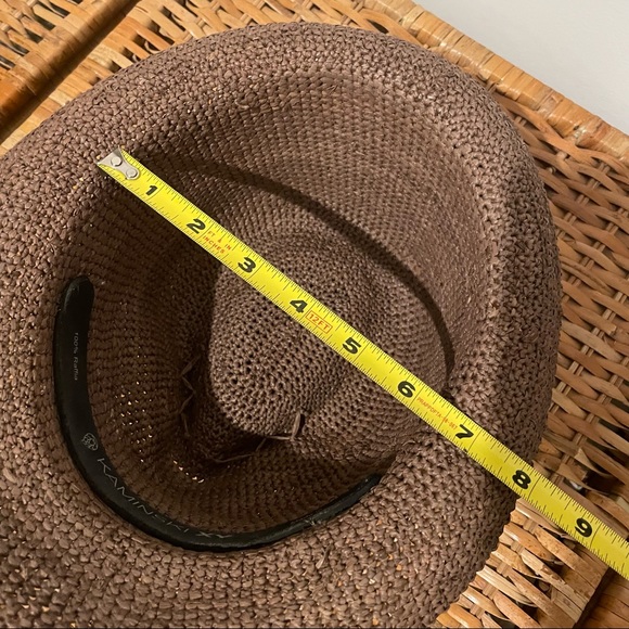 Original Australian Kaminski brown raffia hat - Picture 10 of 11